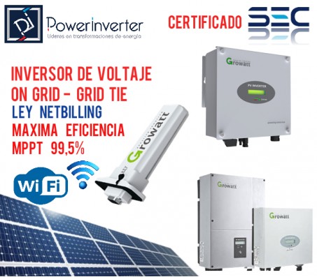 INVERSOR GRID TIE / ON GRID  - LEY NETBILLING 1000W